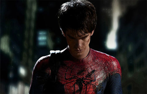 Andrew Garfield in new Spiderman suit